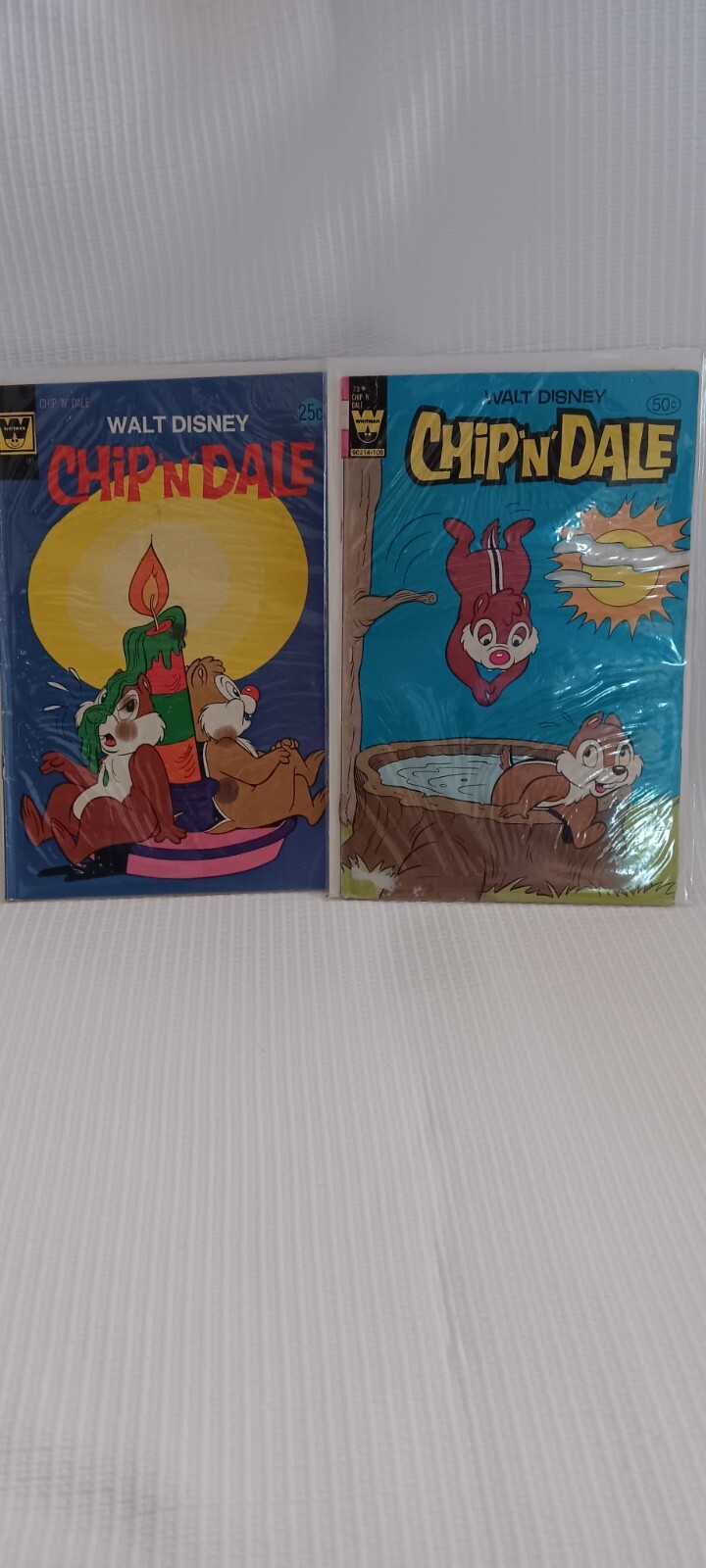 2 Walt Disney Chip 'N' Dale Whitman Comic Books