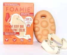 FOAMIE Shower Body Bar Papaya & oat milk 80g