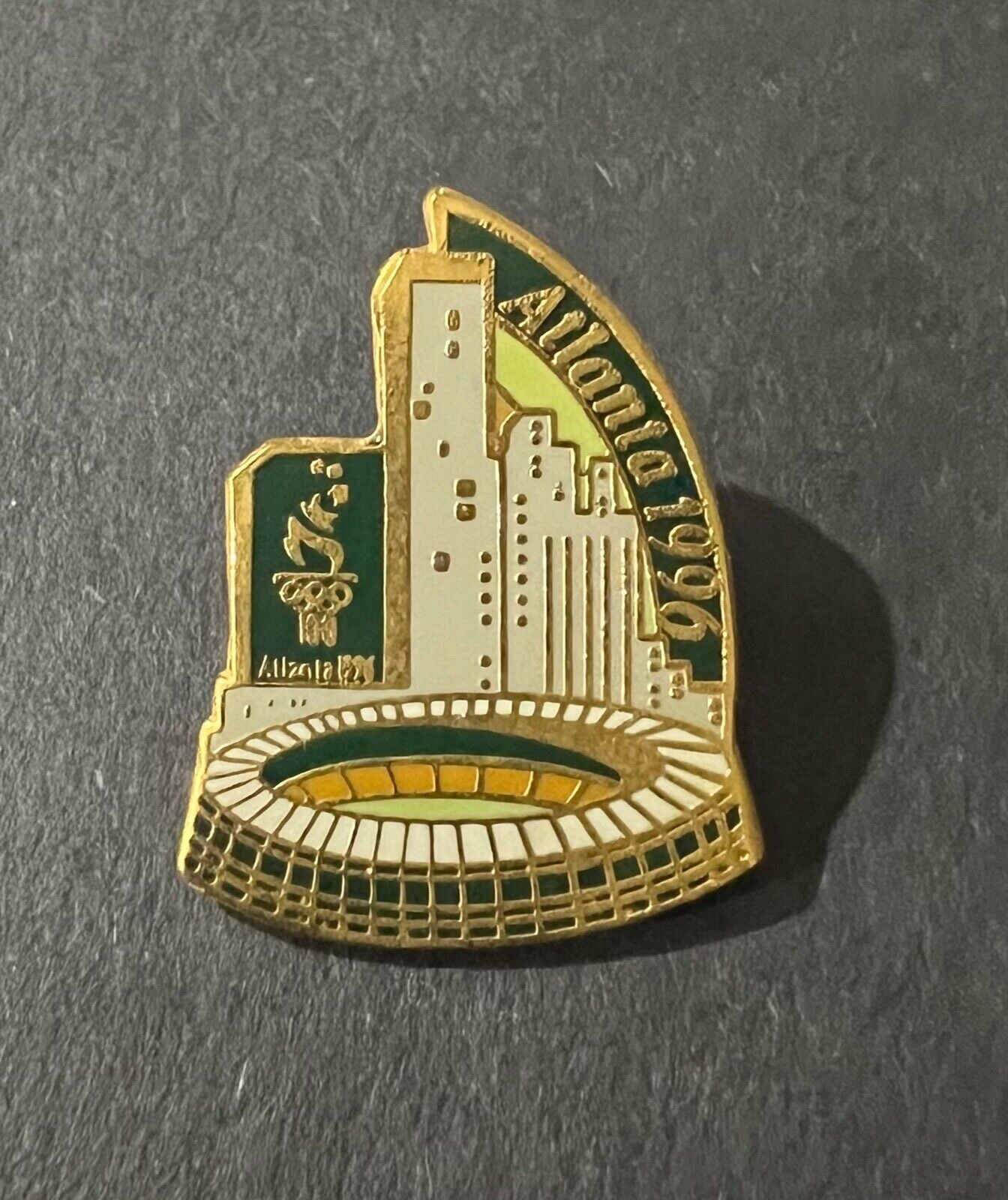 1996 Atlanta Olympic Lapel Pin Atlanta Skyline Centennial Enamel | eBay