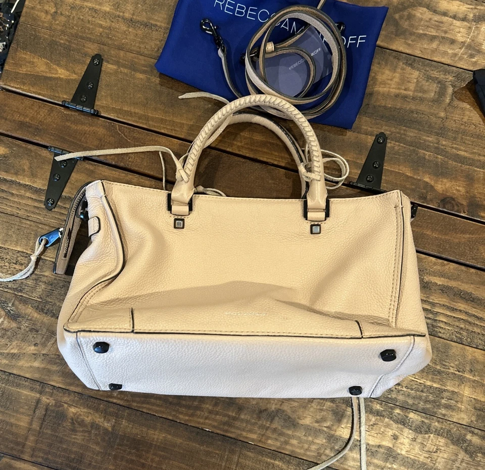 REBECCA MINKOFF Pink Fringe Satchel Tote Purse Purse Strap Included - Image 2 of 4