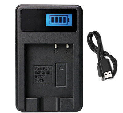 Battery Charger for Panasonic Lumix DMC-ZX1, DMC-ZX3, DMC