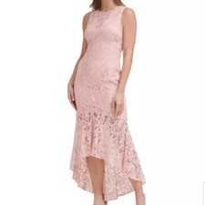 Vince Camuto Women's Lace High-low Cocktail Dress In Apricot Size 6 NWT $248