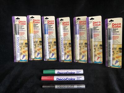Lot Of 10 New Deco Color  Paint Markers