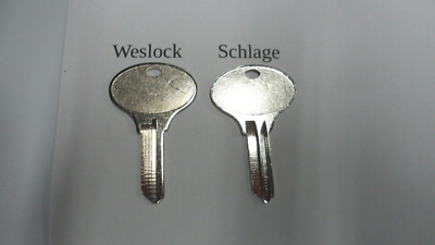 Weslock Logo Key Blanks in Weslock or Schlage keyway -READ LISTING ...