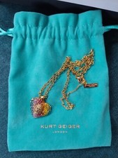 Kurt Geiger Regenbogen Herz Medaillon und Kette