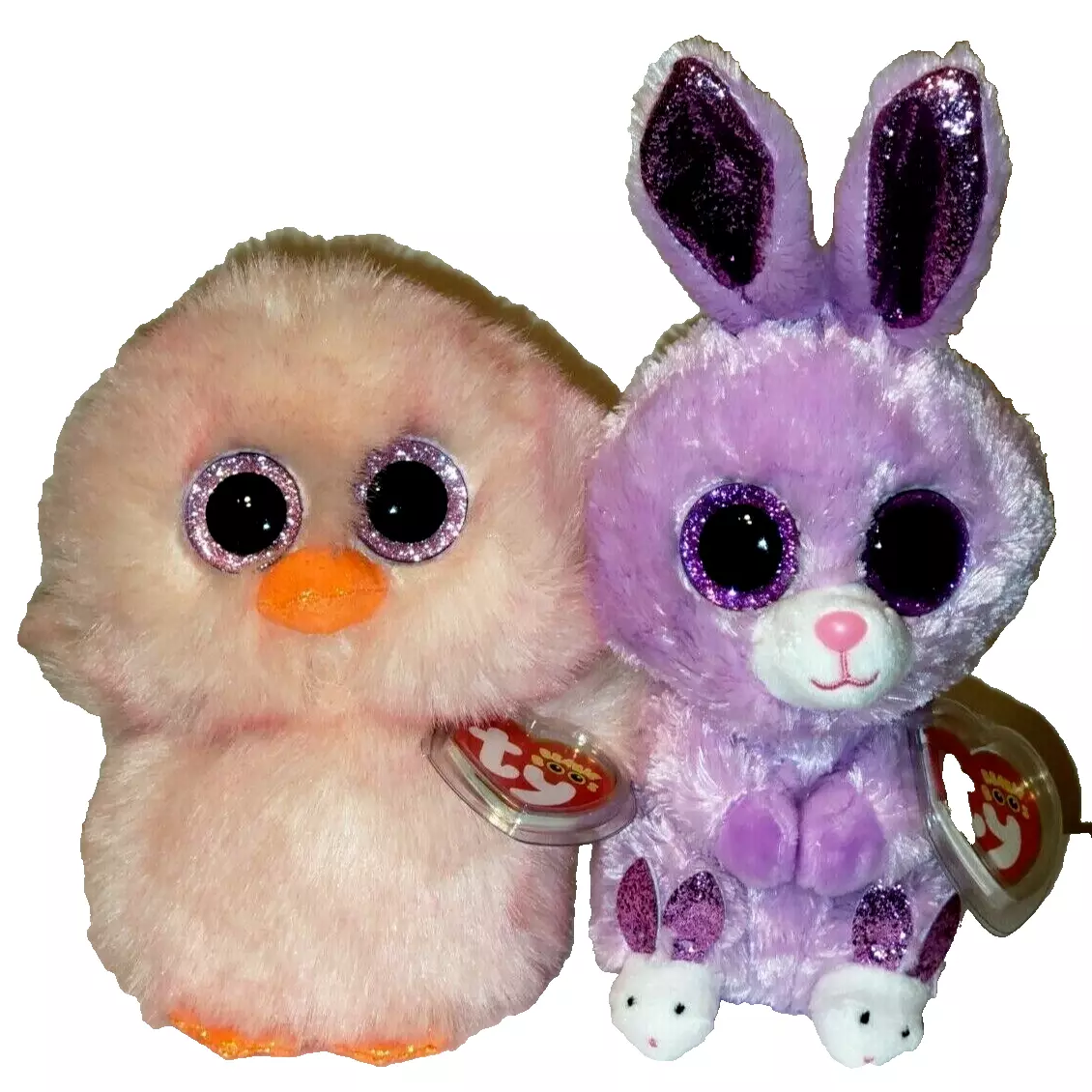 Ty Beanie Boos Set of 2 FEATHERS FUZZY 6