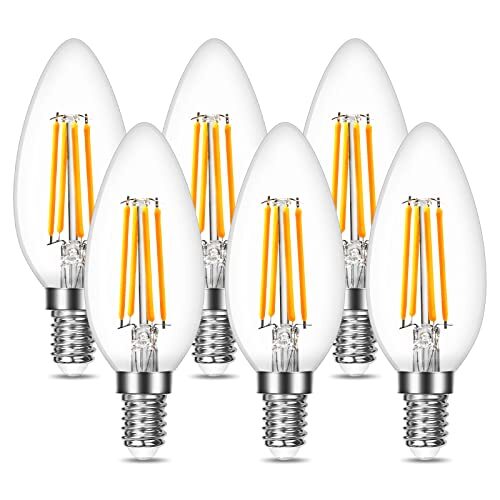Lepro Lampadine LED E14 a Filamento, 4.5W Equivalenti a 40W Lampadina LED