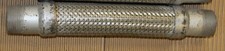 1-1/4" MNPT x 12"L, Flexible Pressure Steam Hose Stainless Corrugated Braided