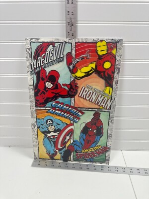Marvel Comics 3D HoloGram DareDevil Captain America Iron Man Spider-Man