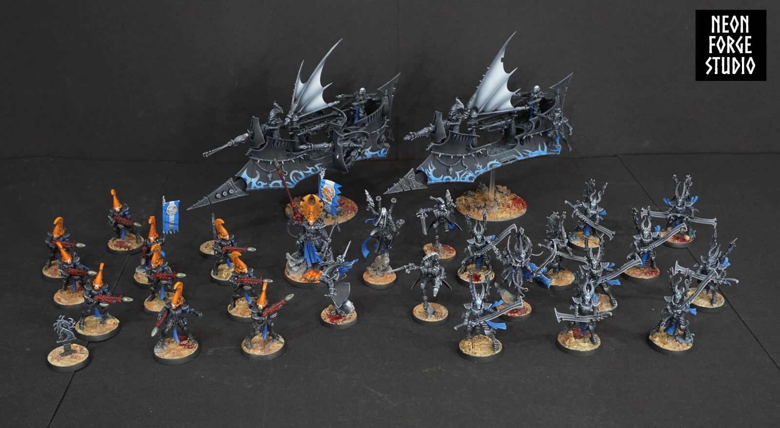 WH40K Drukhari Army Commission Ravager Fire Dragons Harlequin