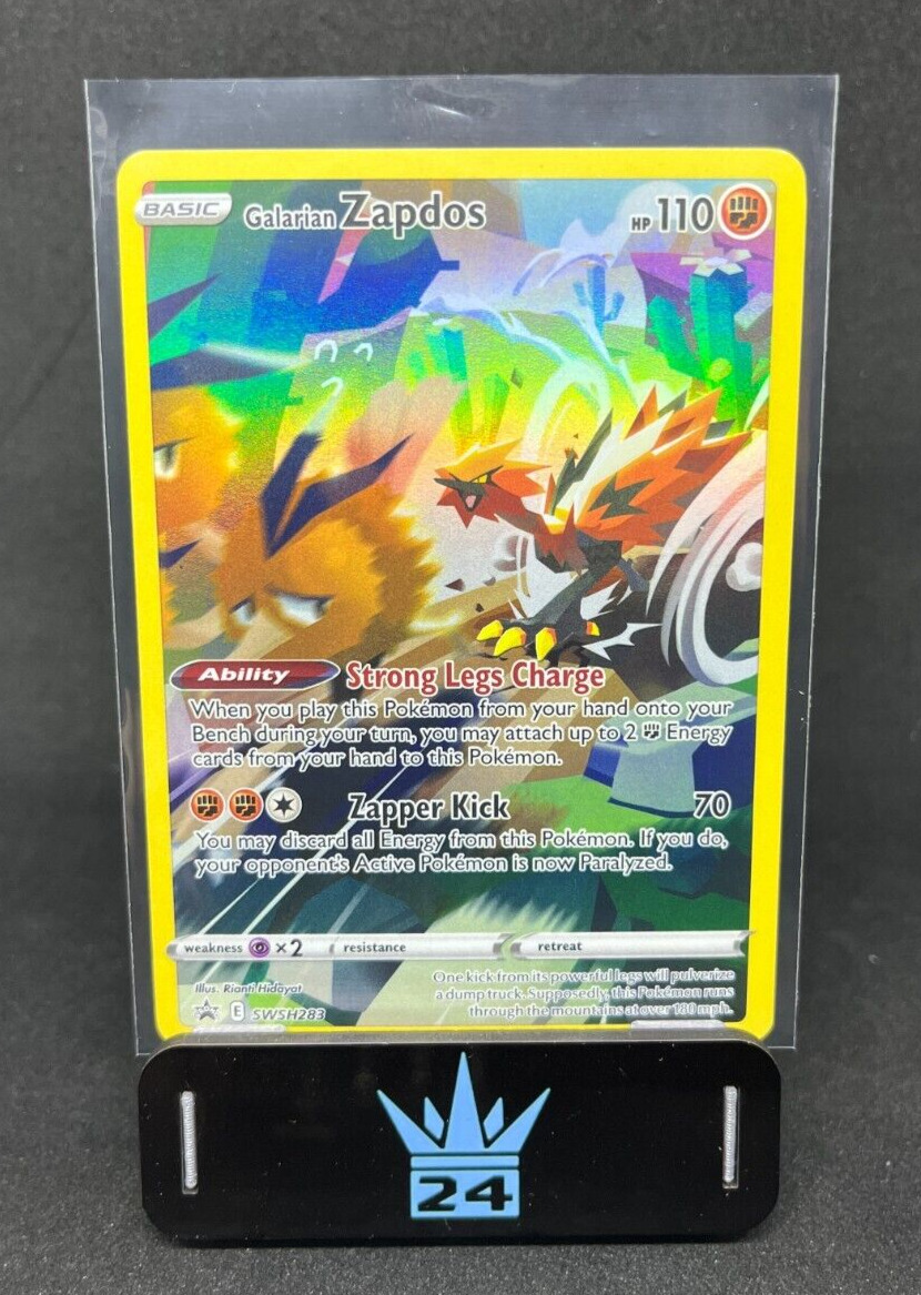 Galarian Zapdos 2023 Pokemon Sword Shield Black Star Promo SWSH283 NM