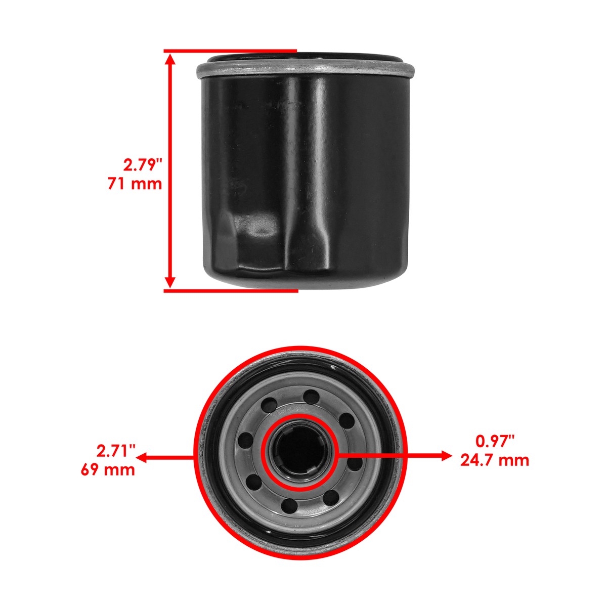 Oil Filter For Kubota ZG222 ZG222A ZG227 ZG227A ZG327P ZG332LP