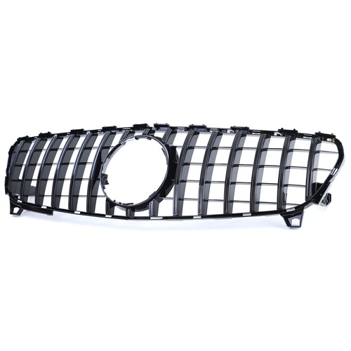 Sport Kühlergrill Schwarz Glanz für Mercedes A Klasse W176 Facelift 15-18 - Picture 3 of 8