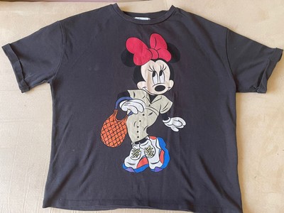 ZARA Black Disney Minnie Mouse T Shirt 
