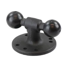 RAM Mount Round Flat Surface AMPS Base with Dual 1" Balls  RAM-B-217U