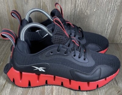 Reebok Zig Dynamica Black Red Cherry Run Shoes H02293 Mens
