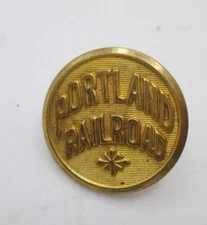 PORTLAND RAILROADS Gold Color Railroad Uniform Button