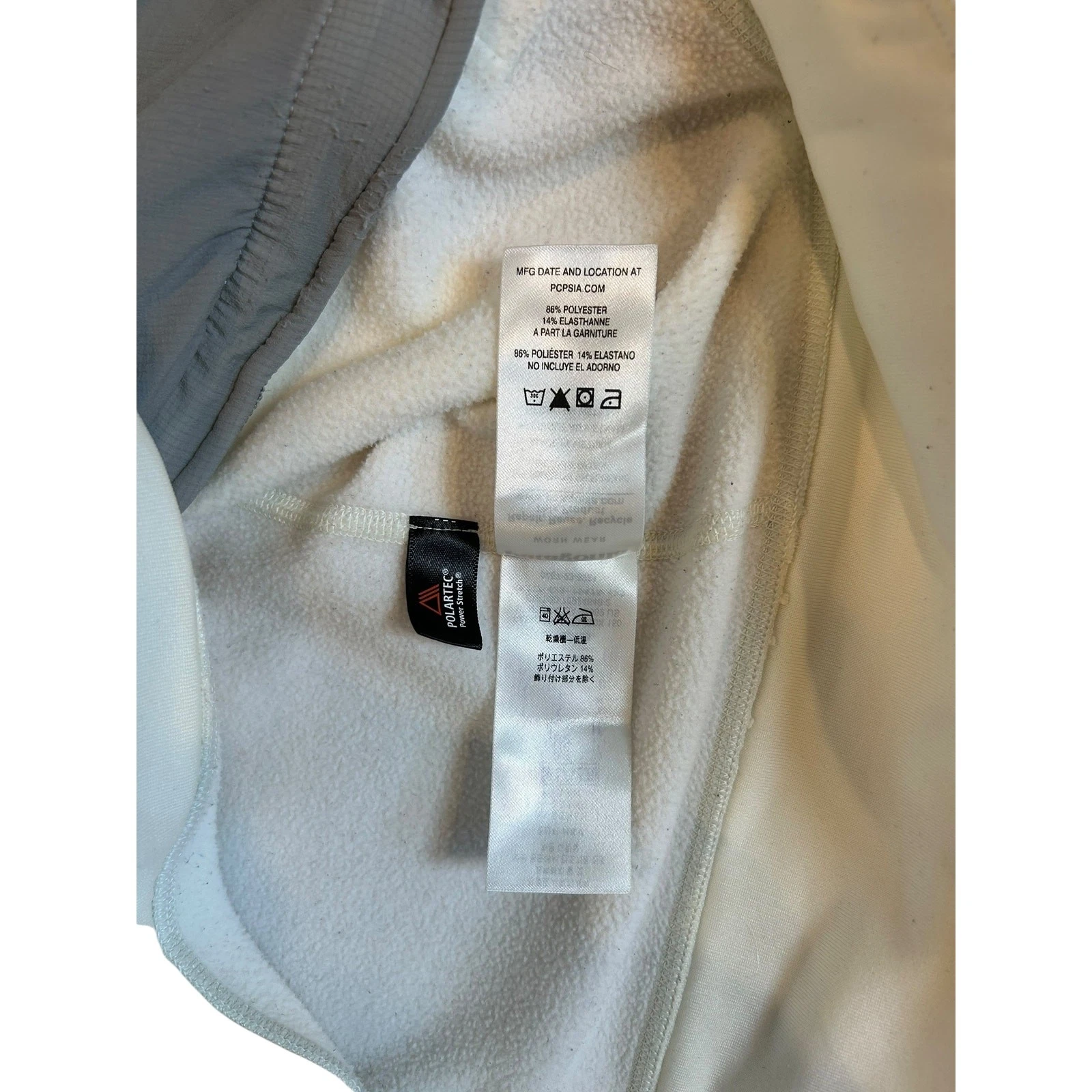 OFF WHITE Felpa con cappuccio PATAGONIA Off White Slopestyle pile invernale donna taglia MEDIA