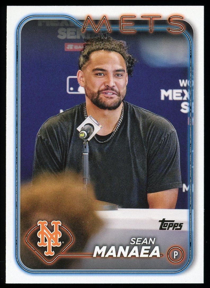 Sean Manaea 2024 Topps #380 Golden Mirror Image Variation SP SSP Mets