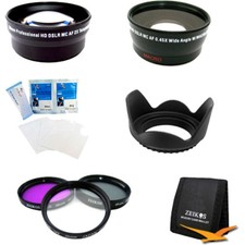 58 mm Lens  Filter Kit 8pc Wide Angle Lens Nikon Canon Sony  other DSLR Camera