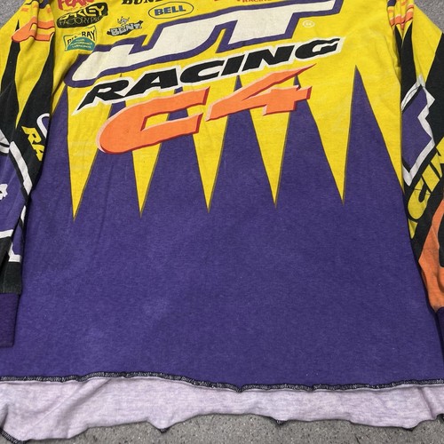 Vintage JT Racing Long Sleeve Jersey Size Large Jimmy Button - Picture 4 of 11