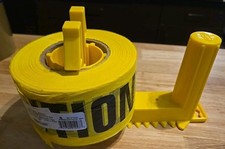 CAUTION HIGH VISIBILITY TAPE 3"X1000FT BRIGHT YELLOW WITH 2" LETTERS  HANDLES