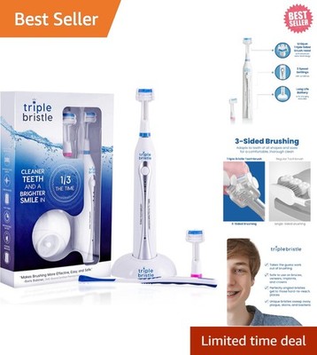 Sonic Toothbrush with Patented 3-Sided Design for Effortless Tooth Care