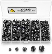 100/150Pcs Split Shot Fishing Weights &ndash; Premium Removable Fishing Sinkers,5/6 S