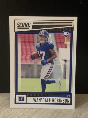 Panini SCORE 2022 Score Rookies RC Base Set #384 Wan'Dale Robinson Giants