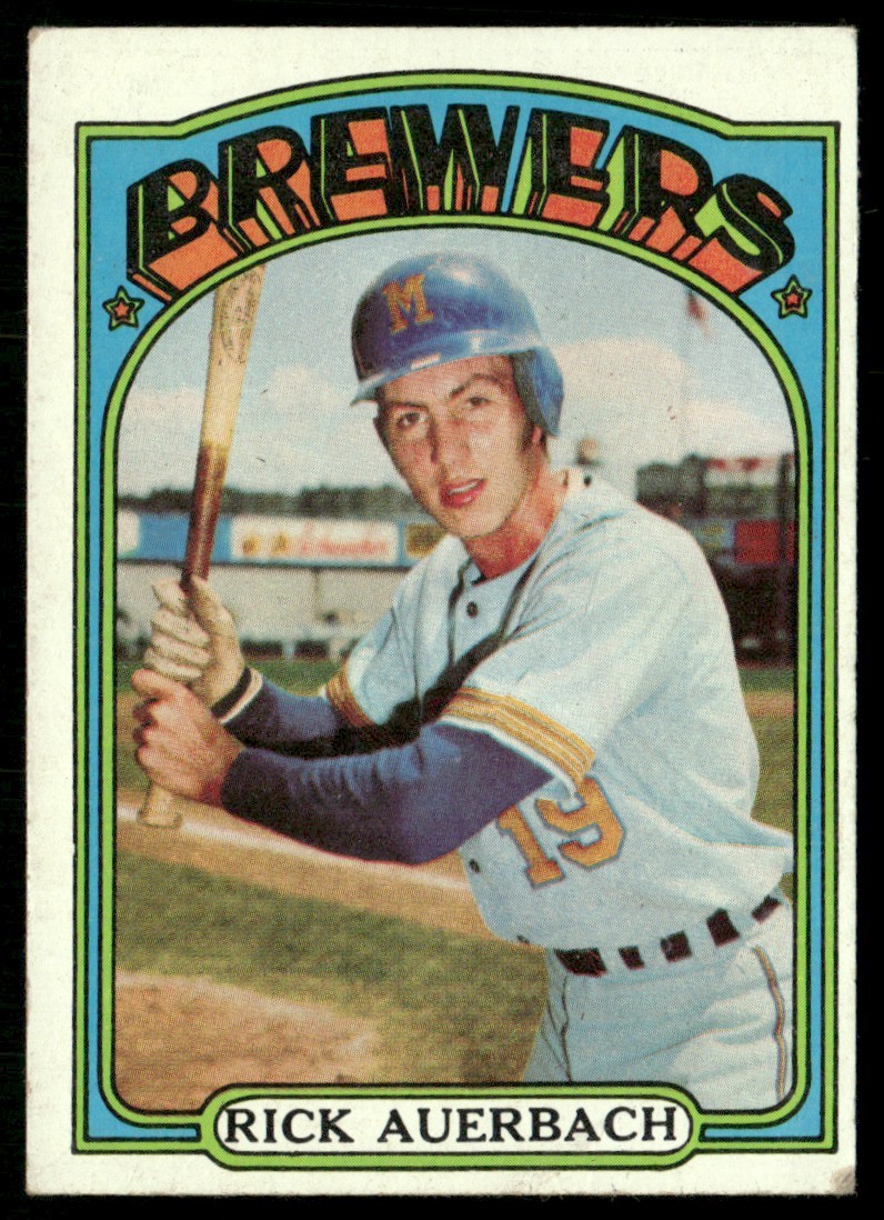 1972 Topps Rick Auerbach RC Milwaukee Brewers #153