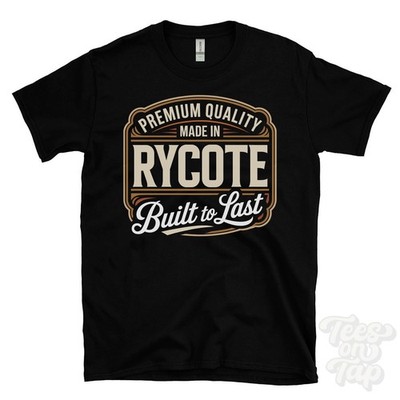 MADE IN RYCOTE PREMIUM QUALITY BUILT TO LAST T-SHIRT oxfordshire england