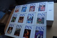 12 PAN Kunstzeitschriften 1/1987-12/1987, 12 Hefte +Jahrgangs- Schuber