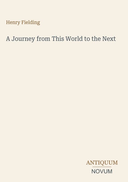 Henry Fielding | A Journey From This World To The Next | Buch | Englisch (2026)-image