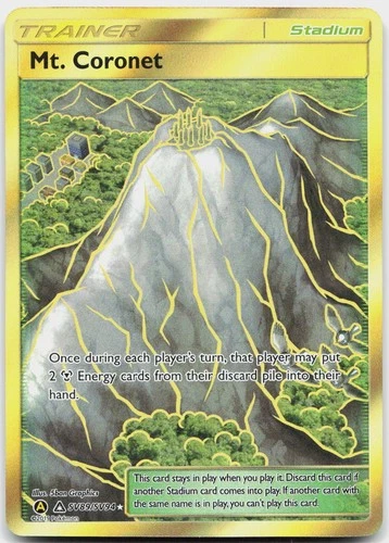 Mt. Coronet SV89/SV94 Secret Rare Hidden Fates Shiny Vault Pokemon Near Mint