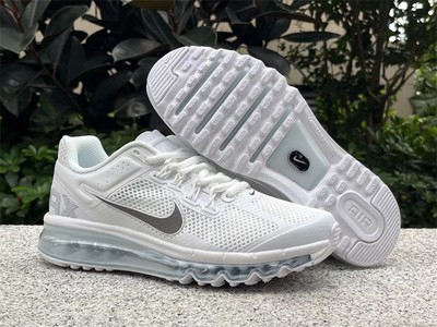 Size 8.5 - Nike Air Max 2013 White Metallic Silver for sale online