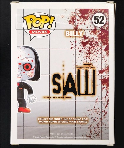 Tobin Bell signed Billy Funko Pop! 52 Saw Jigsaw autograph (A) ~ Beckett BAS - Picture 3 of 6