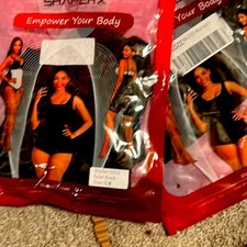 ShaperX 2 pair thong high compression adjustable straps shapewear