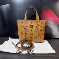 MCM Toni Classic Monogram Print Tote Crossbody Shopping Bag - Excellent #J5464J