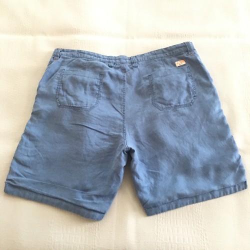 Tommy Bahama Linen Reversible Chino Shorts Men’s Size 42x 8 inseam Plaid/Blue - Picture 2 of 20