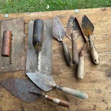 Lot Of 8 Assortment of Concrete & Masonry Tools - Used #17