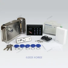 Remote Controlled RFID Door Lock Access Control System Kit + Electric Lock NEW