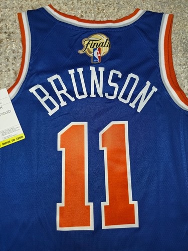 Jalen Brunson #11 NY White Knicks Men's Heat Press