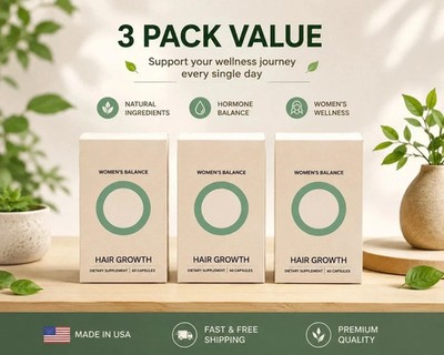 Pack of 3 Women's Balance capsules - 3 month supply Ages 45 and Up-Free Shipping