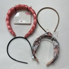 4-pack Scunci Braided Satin Hive Fabric Cloth Headband Hair Accessories New