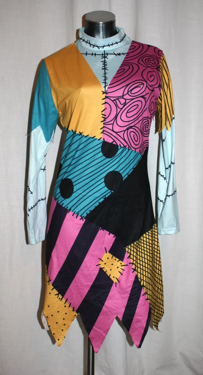 the nightmare before christmas sally patchwork jagged dress The Nightmare Before Christmas Sally Patchwork Jagged Dress