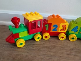 LEGO DUPLO Number Train (10558) and Blocks, ALMOST COMPLETE with additional BOX