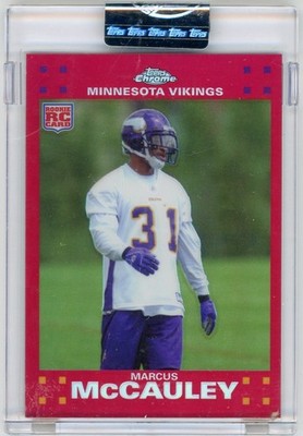 L010 MARCUS MCCAULEY RC 2007 TOPPS CHROME RED REFRACTOR /139 VIKINGS #TC252 READ