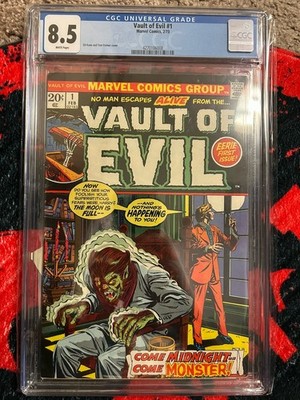 Marvel Comics Group Vault Of Evil 1 1973 CGC 8.5 Gil Kane Tom Palmer Cover