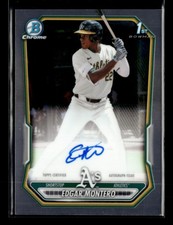 Edgar Montero 2026 Bowman Baseball 1st Chrome Prospects Auto Athletics [jyc16