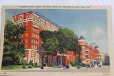 Arkansas AR Hot Springs National Park Majestic Hotel Annex Bath House Postcard